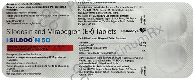 Sildoo M 50/8mg Tablet ER 10s