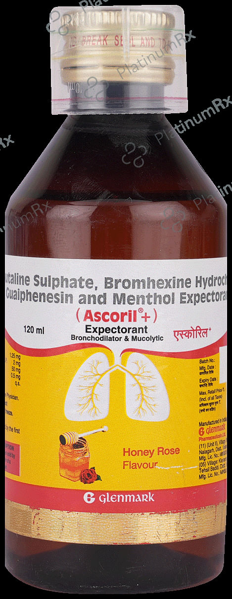 Ascoril Plus Honey Rose Expectorant 120ml