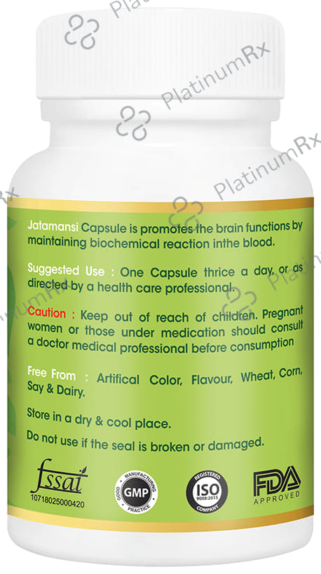 Vitagreen Jatamansi 500mg Capsule