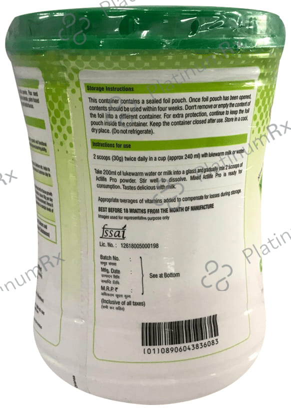 Actilife Pro Vanilla Powder 200gm
