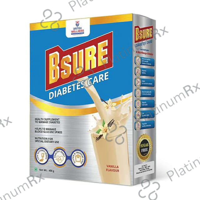 B Sure Diabetes Vanilla Flavour Powder 400gm