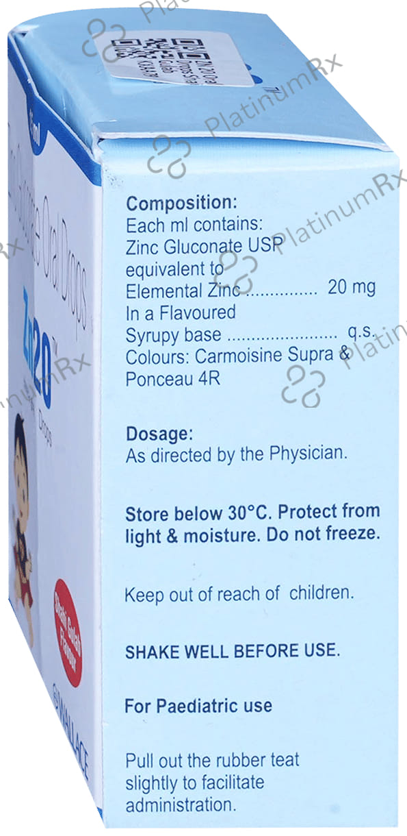 ZN 20mg Shahi Gulab Flavour Oral Drops 15ml