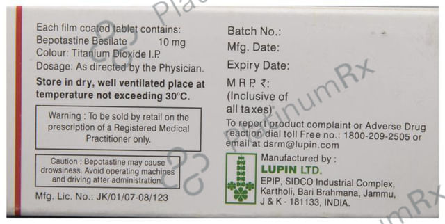 Beipos 10mg Tablet 10s