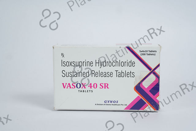 Vasox 40mg Tablet SR 10s