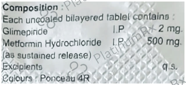 Efoglim M 2mg/500mg Tablet SR 15s