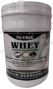 Nutrix Whey Protein for Protein Synthesis - Gluten & Sugar Free - Powder 500 Powder