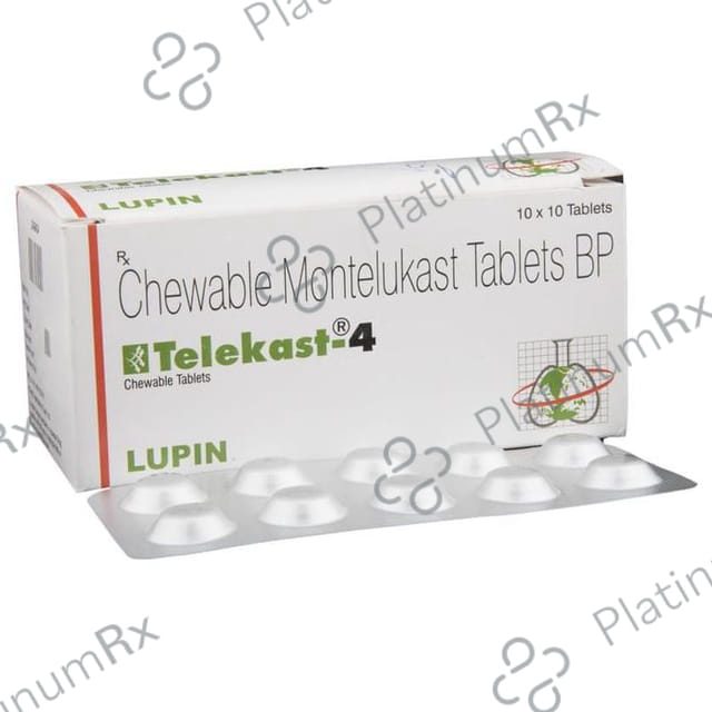 Telekast 4mg Chewable Tablet 10s