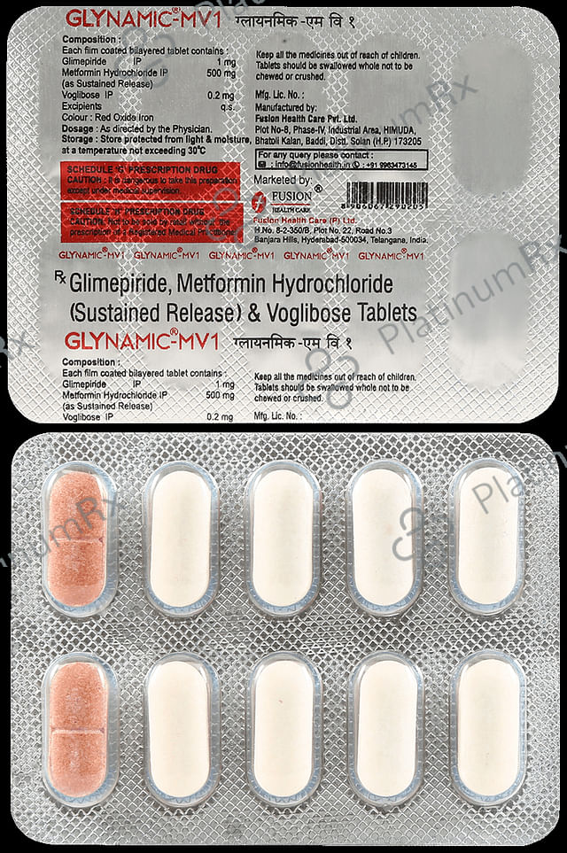 Glynamic MV 1 1/500/0.2mg Tablet 10s