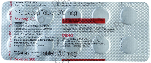 Zexipag 200mcg Tablet 10s