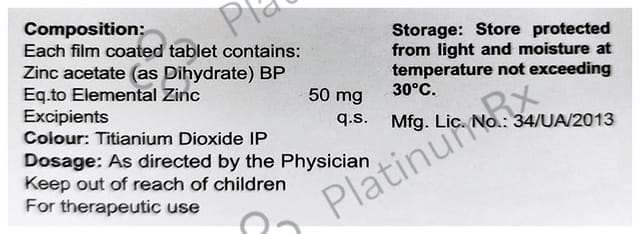 Vitahour Z50mg Tablet 10s