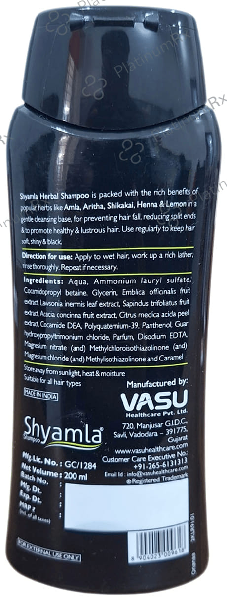Vasu Shyamla Hair Shampoo 200 ml