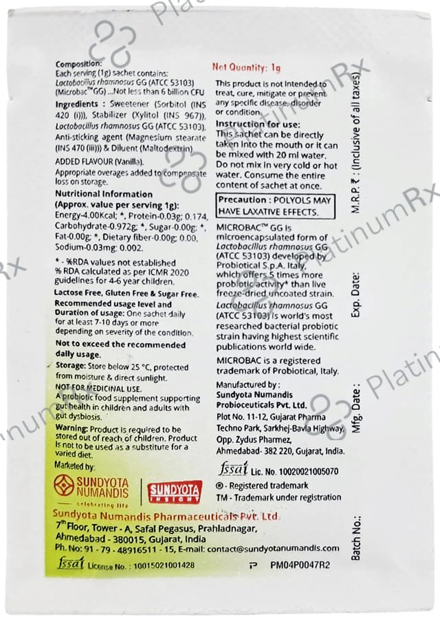Superflora GG Sachet 1gm