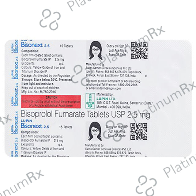 Bisonext 2.5mg Tablet 15s