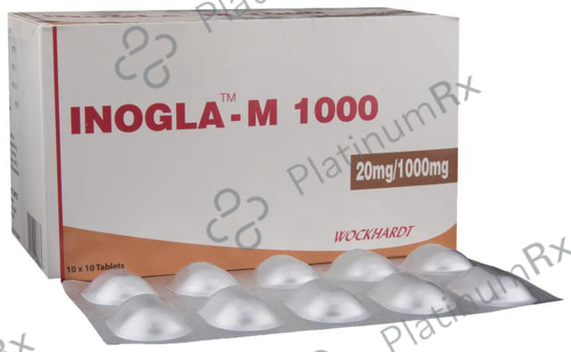 Inogla M 1000/20mg Tablet SR 10s