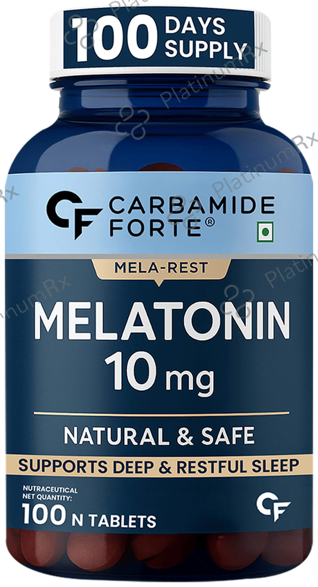 Carbamide Forte Melatonin 10mg Sleep Supplement Vegetarian Tablet
