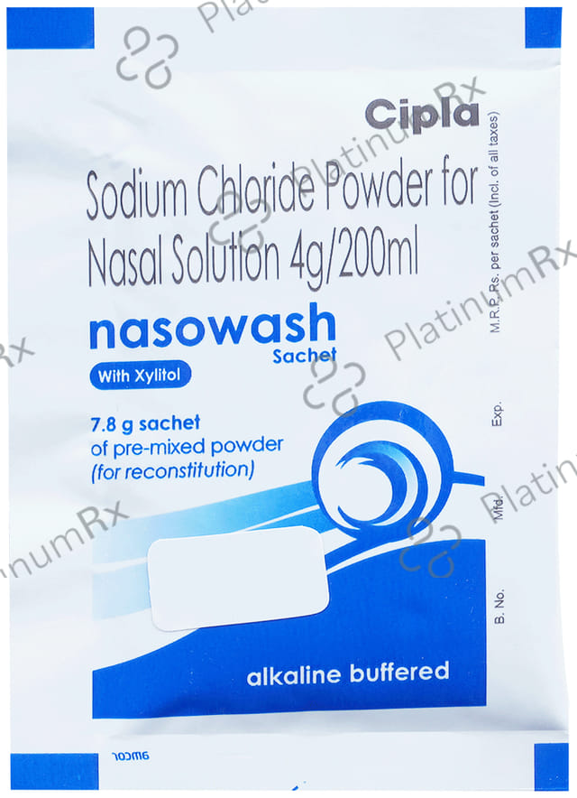 Nasowash 4gm Sachet Nasal Solution 7.8gm