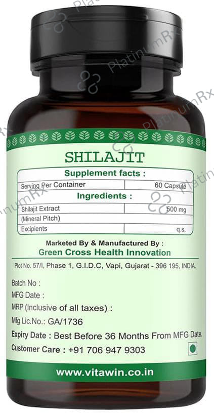 Vitawin Shilajit 500mg Capsule