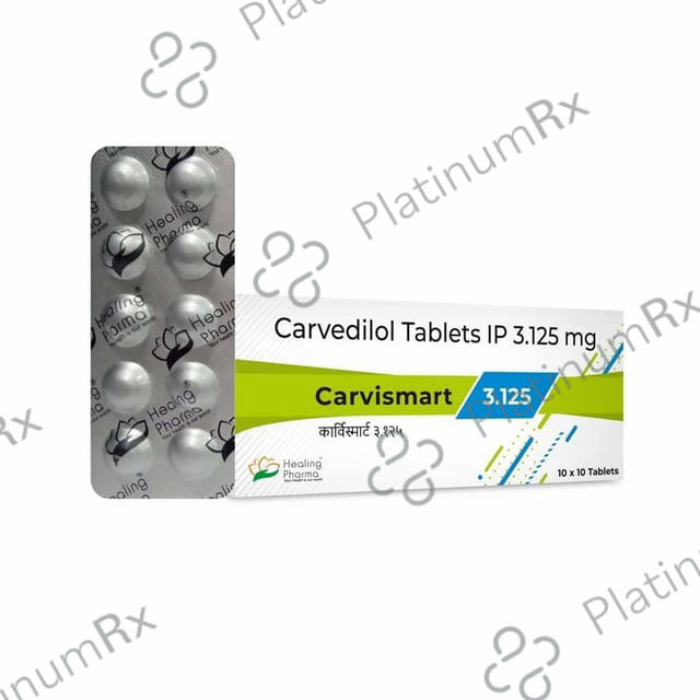 Carvismart 3.125mg Tablet 10s