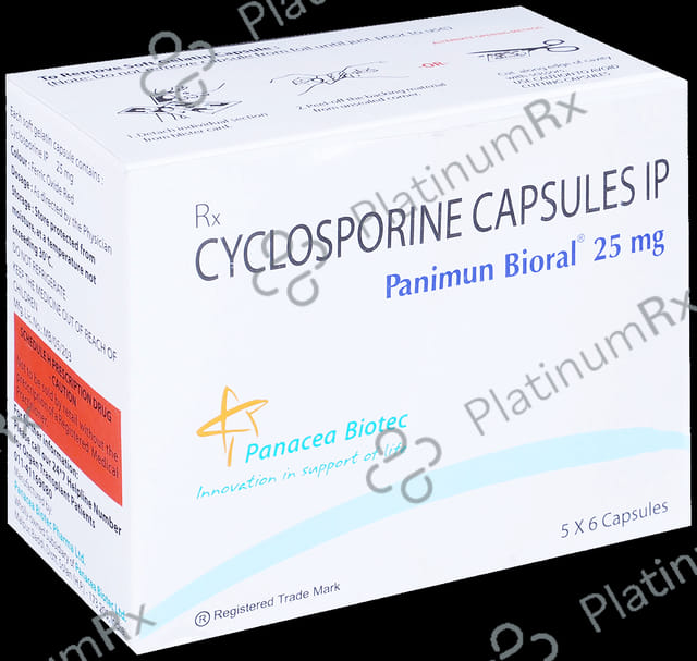 Panimun Bioral 25mg Capsule 6s