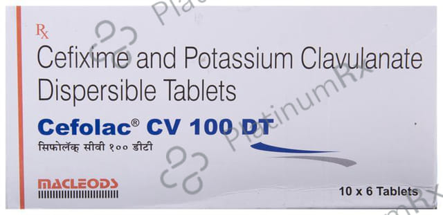 Cefolac CV 100/62.5mg Tablet DT 6s