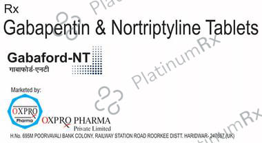 Gabaford NT 400/10mg Tablet 10s Oxpro Pharma Pvt. Ltd.
