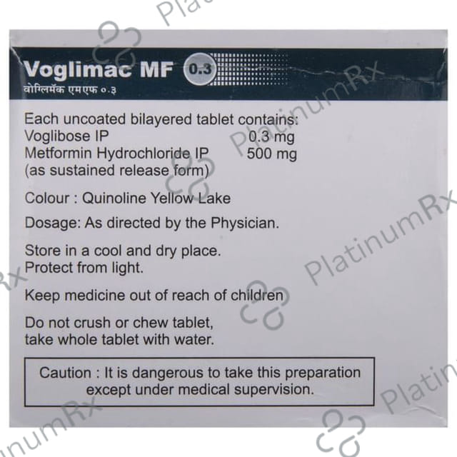 Voglimac MF 500/0.3mg Tablet SR 10s