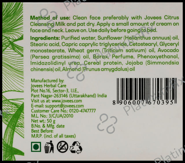 Jovees Avocado Revitalising Night Cream