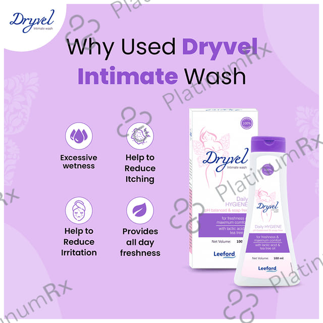 Dryvel Intimate Wash with Lactic Acid & Tea Tree Oil