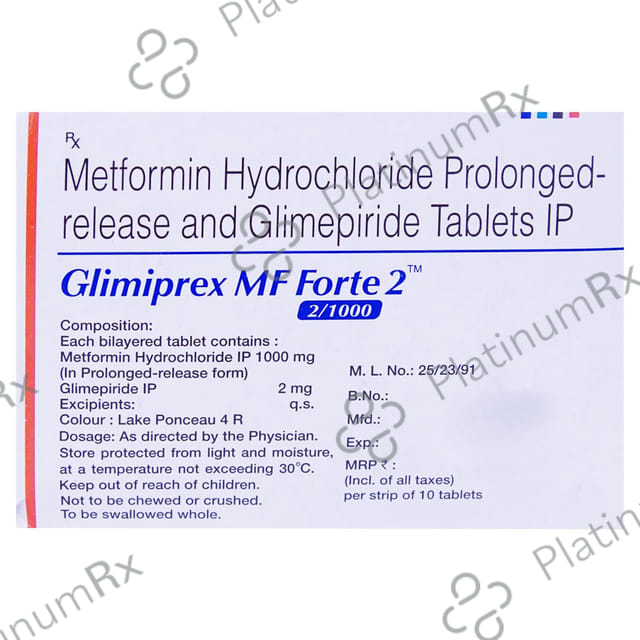 Glimipen MF 2mg/500mg Tablet