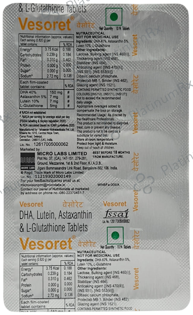 Vesoret Tablet 10s