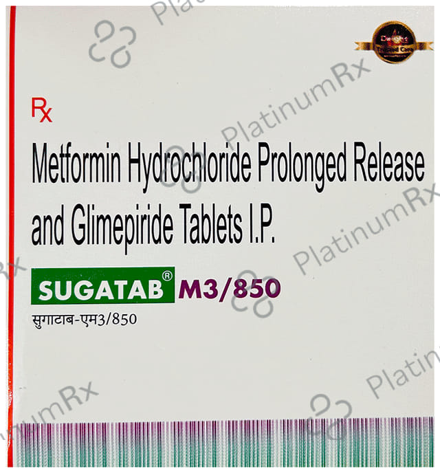 Sugatab M 3/850 Tablet PR