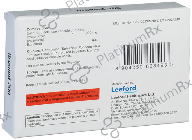 Itromed 200mg Capsule 10s