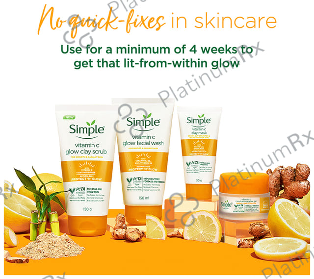 Simple Vitamin C Glow Clay Scrub