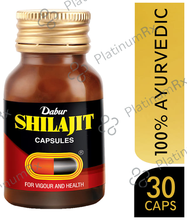 Dabur Shilajit Ayurvedics For Immunity, Vigour, Strength, Stamina & Power Capsule 30s