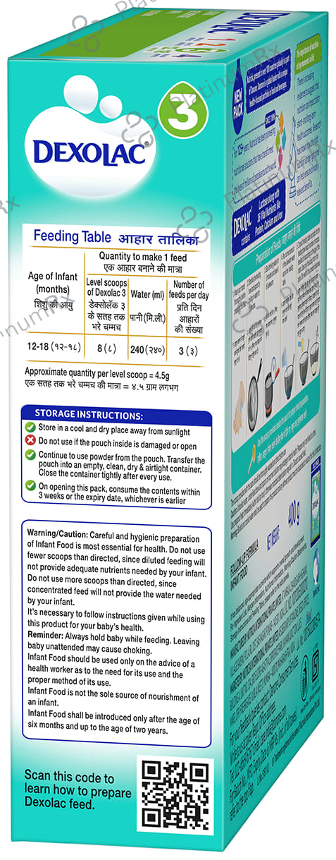 Dexolac Follow Up Formula Stage 3 Powder 400gm
