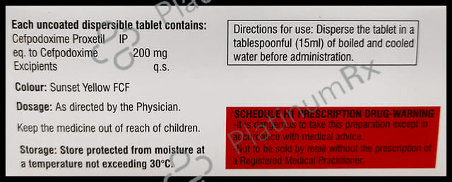 Cefemed 200mg Tablet DT 10s