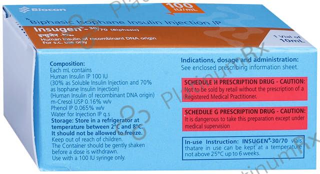Insugen 30/70 (100 IU/ml) (1*10ml Vial)