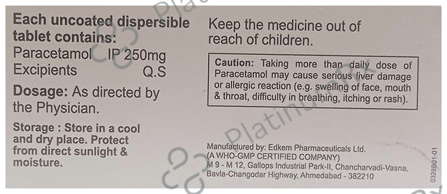 Admol 250mg DT Tablet 10s