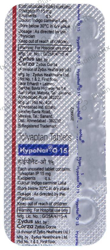 Hyponat O 15mg Tablet 10s