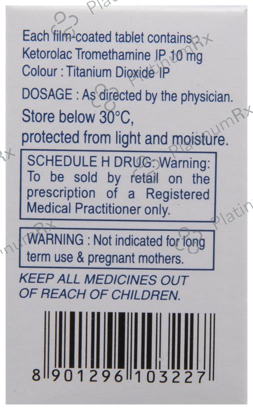 Ketanov 10mg Tablet 10s