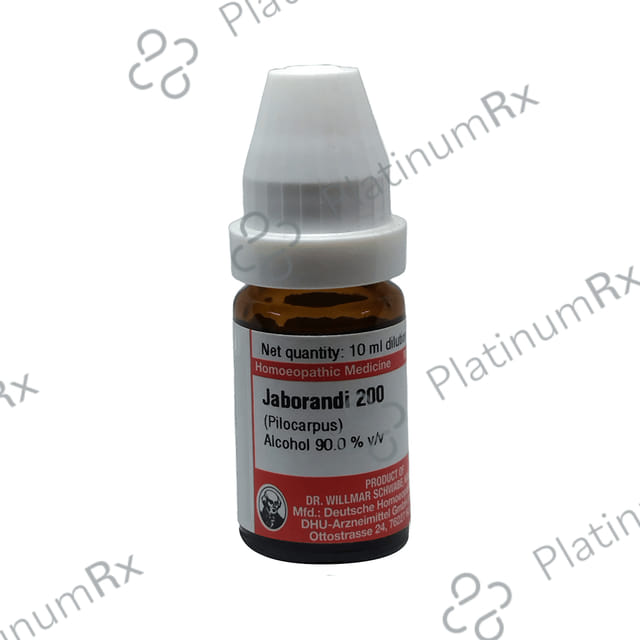 Dr Willmar Schwabe Germany Jaborandi Dilution 200
