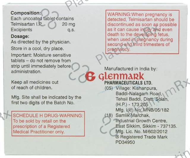 Telma 20mg Tablet 30s