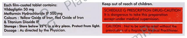 Vildapride M 500/50mg Tablet 10s