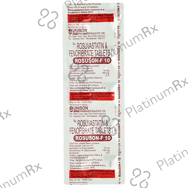 Rosuson F 10/160mg Tablet 10s