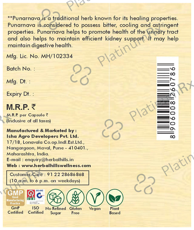Herbal Hills Punarnavahills Capsule Value Pack