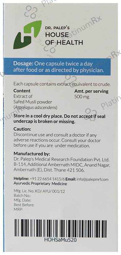 Dr. Palep's Safed Musli Capsule
