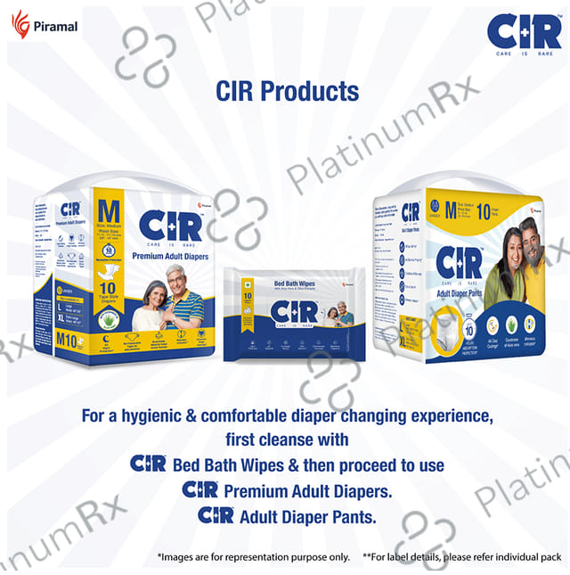 CIR Premium Adult Unisex Diaper Size Medium 10s