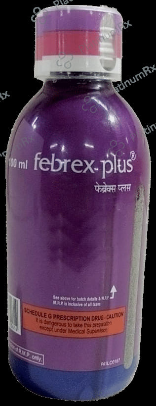 Febrex Plus Delicious Rose Syrup 100ml