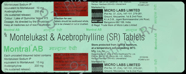 Montral AB 200mg/10mg Tablet