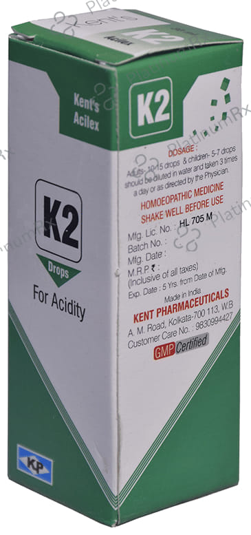 Kent's K2 Acidity Oral Drops